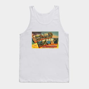 Greetings from Grand Haven, Michigan - Vintage Large Letter Postcard Tank Top